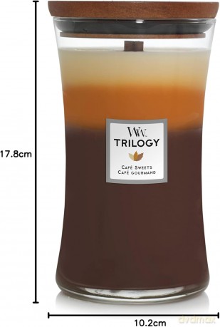 WoodWick Scented candle vase Trilogy Cafe Sweets 609.5 g