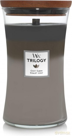 WoodWick Scented candle vase Trilogy Cozy Cabin 609.5 g