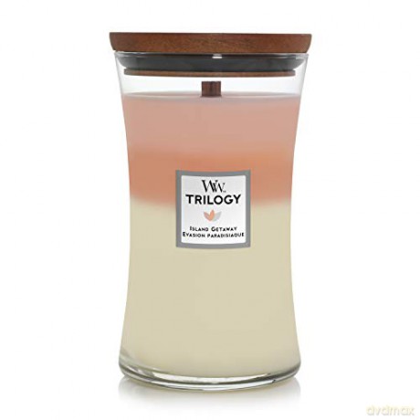 WoodWick Scented candle vase Trilogy Island Getaway 609.5 g