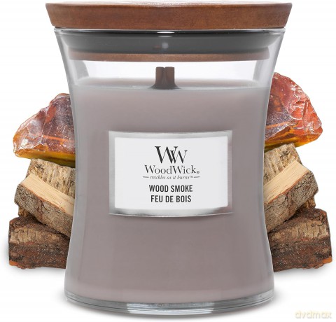 WoodWick Scented candle vase Wood Smoke 275 g