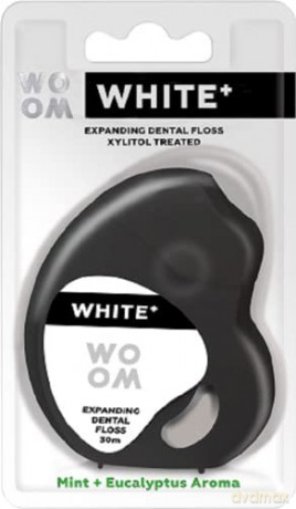 WOOM Dental floss White + (Expanding Dental Floss) 30 m