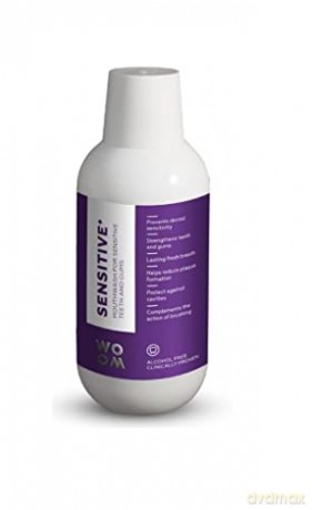 WOOM Mouthwash (Mouthwash for Sensitiv e Teeth and Gums) SENS ITIVE + 500 ml