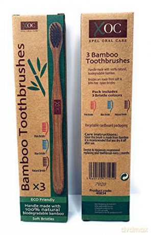 XPel Bamboo toothbrush XOC Soft 3 pcs