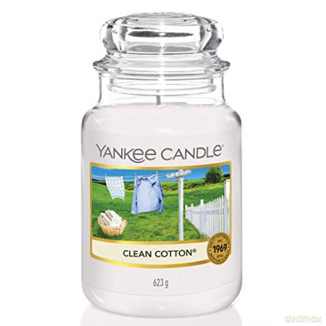 Yankee Candle Aromatic Candle Clean Cotton 623 g