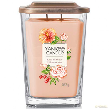 Yankee Candle Aromatic candle large square Rose Hibiscus 552 g