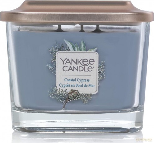 Yankee Candle Aromatic Candle Medium Square Coastal Cypress 347 g