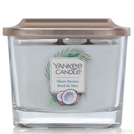 Yankee Candle Aromatic Candle Medium Square Shore Breeze 347 g