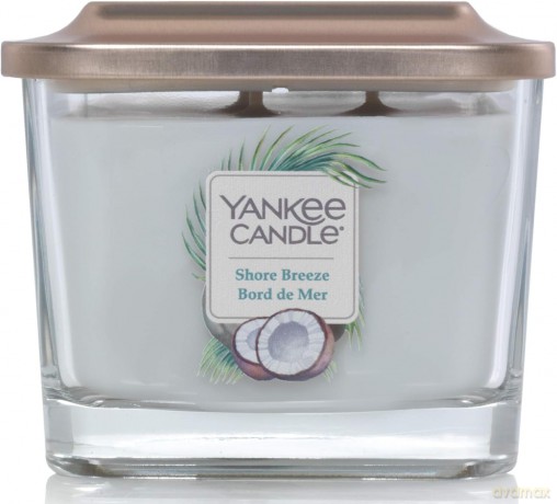 Yankee Candle Aromatic Candle Medium Square Shore Breeze 347 g