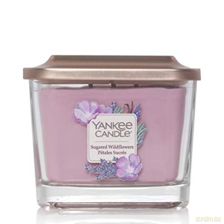 Yankee Candle Aromatic Candle Medium Square Sugared Wildflowers 347 g