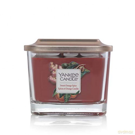 Yankee Candle Aromatic Candle Medium Square Sweet Orange Spice 347 g