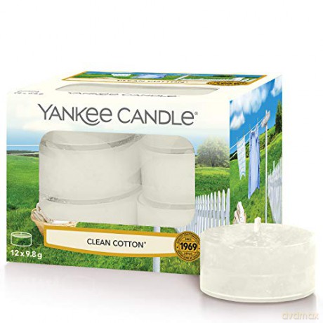 Yankee Candle Aromatic tea candles Clean Cotton 12 x 9.8 g