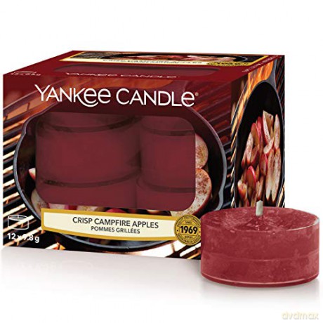 Yankee Candle Aromatic tea candles Crisp Campfire Apples 12 x 9.8 g
