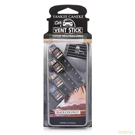 Yankee Candle Black Coconut Scented Car Coconut 4 pcs