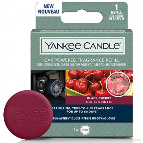Yankee Candle Car Powered Black Cherry 1 pc refill for car socket diffuser