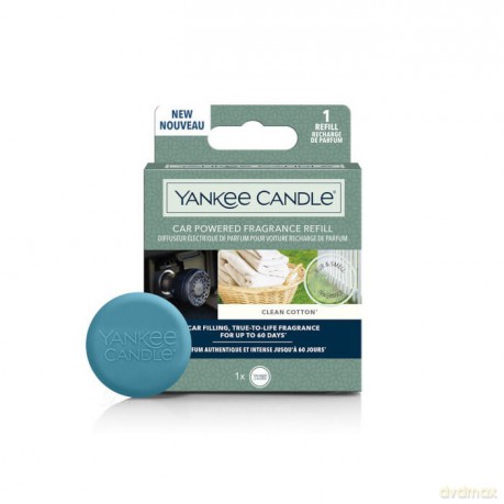Yankee Candle Car Powered Clean Cotton diffuser refill for car socket 1 pc