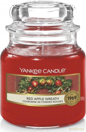 Yankee Candle Fragrant Candle Classic small (Red Apple Wreath) 104 g