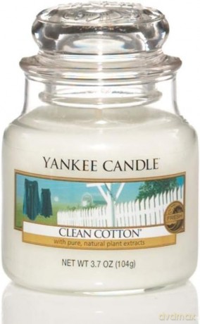 Yankee Candle Fragrant Candle Classic small Clean Cotton 104 g