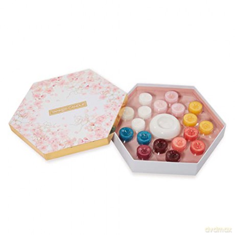 Yankee Candle Gift set of tea candles with candlestick Sakura Blossom Festival 18 x 9.8 g