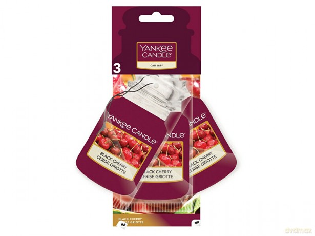 Yankee Candle Paper tag for car Black Cherry 3 pcs