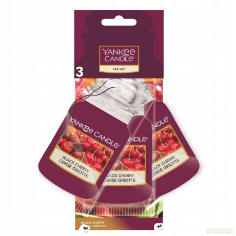 Yankee Candle Paper tag for car Black Cherry 3 pcs