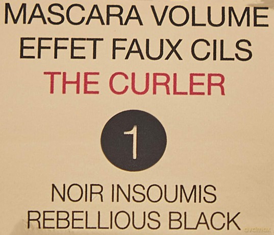 Yves Saint Laurent (Mascara Volume Effet Faux Cils The Curl er) 6.6 ml - Shade: REBELLIOUS BLACK
