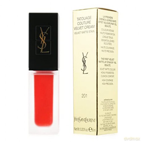Yves Saint Laurent Matte Liquid Lipstick Tatouage Couture ( Lips tick ) 6 ml - Shade: N°201 Rouge Tatouage