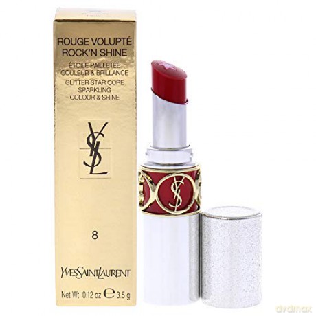 Yves Saint Laurent Rouge Volupté Rock`n Shine (Lipstick) 3.5 ml - Shade: 08 Bold Red