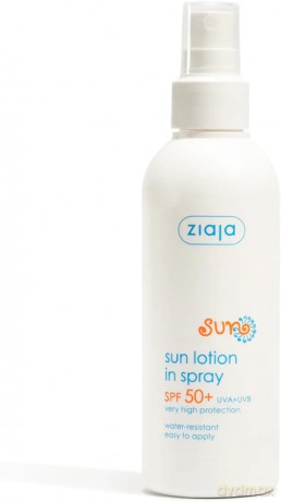 Ziaja Moisturizing Sun Lotion SPF 50+ (Sun Lotion In Spray) 170 ml