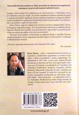 Twoja Twarz Jutro Gorączka I Włócznia - Javier Marias [KSIĄŻKA]