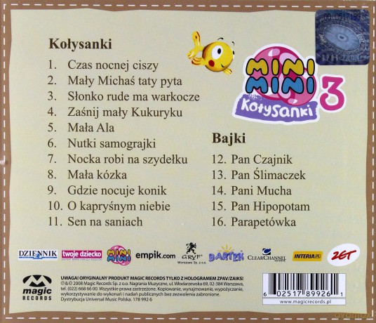 Mini Mini Kołysanki 3 [CD]+[książka]