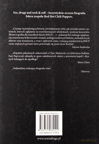 Blizna. Wstrząsająca biografia lidera zespołu Red Hot Chili Peppers - Anthony Kiedis, Larry Sloman [KSIĄŻKA]