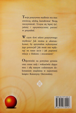 Moc Pozytywnego Myślenia Wyd.II - Katarzyna Ostrowska [KSIĄŻKA]