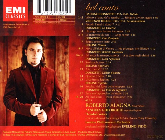 Alagna/London Philharmonic Orch: Bel Canto Recital [CD]