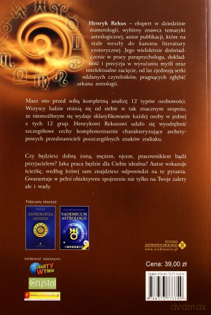 Astrologia Zodiak Encyklopedia Astrologicznych Typów Osobowości - Henryk Rekus [KSIĄŻKA]