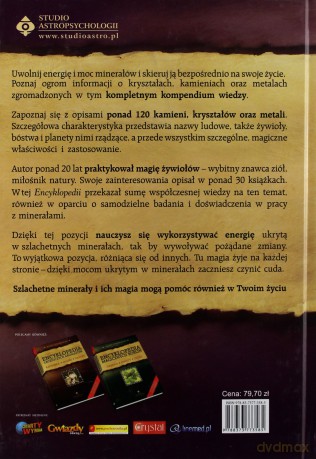 Encyklopedia Szlachetnych Minerałów Kryształy Kamienie Metale (twarda) - Scott Cunningham [KSIĄŻKA]