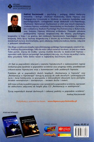 Reinkarnacja I Hipnoza W Terapii - Andrzej Kaczorowski [KSIĄŻKA]+[CD]