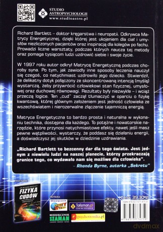 Matryca Energetyczna Innowacyjne Uzdrawianie Wyd.2011 - Richard Bartlett [KSIĄŻKA]