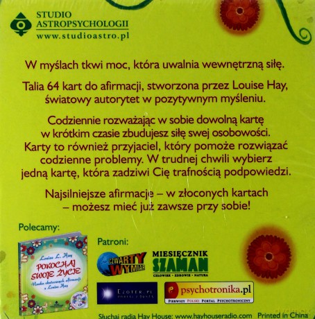 Karty Potęga Myśli Odnajdź Siłę W Sobie - Louise L.Hay [KARTY]