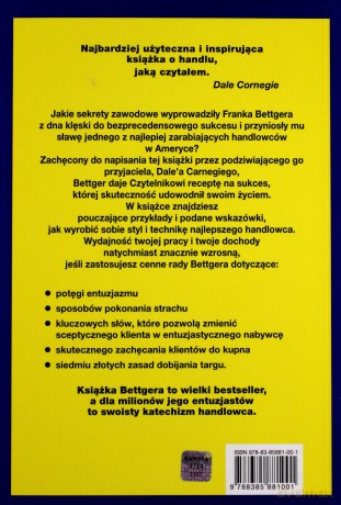 Jak Przetrwać I Odnieść Sukces W Biznesie - Frank Bettger [KSIĄŻKA]