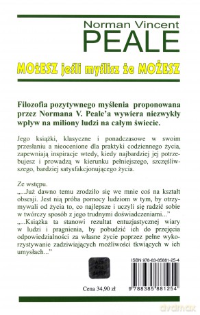 Możesz, jeśli myślisz, że możesz - Norman Vincent Peale [KSIĄŻKA]