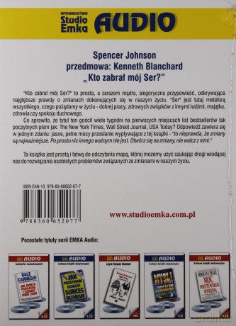 Kto Zabrał Mój Ser (twarda) - Spencer Johnson (digipack) [AUDIOBOOK] [2CD]