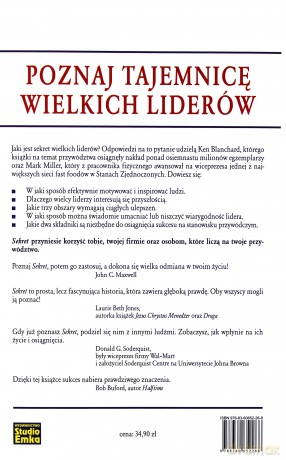 Sekret Tajemnica Wielkich Liderów (twarda) - Ken Blanchard, Mark Miller [KSIĄŻKA]