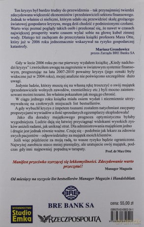 Kiedy Nadchodzi Kryzys (twarda) - Max Otte [KSIĄŻKA]