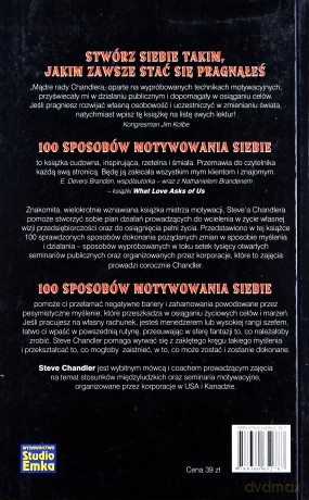100 Sposobów Motywowania Siebie - Steve Chandler [KSIĄŻKA]