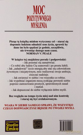 Moc Pozytywnego Myślenia Wyd.2011 - Norman V. Peale [KSIĄŻKA]