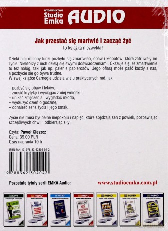 Jak Przestać Się Martwić I Zacząć Żyć (twarda) - Dale Carnegie [AUDIOBOOK] [CD-MP3]