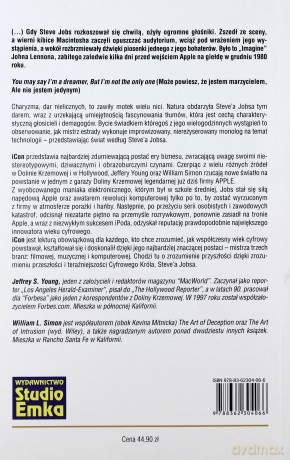 Icon Steve Jobs Najbardziej Niezwykły Akt II W Historii Biznesu Wyd.2011 - Steve Jobs [KSIĄŻKA]