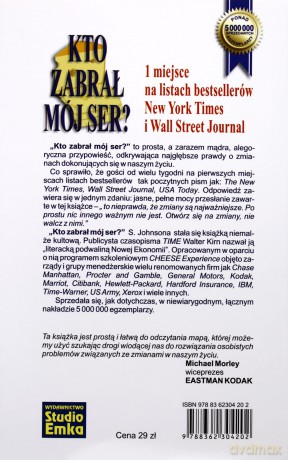 Kto Zabrał Mój Ser Wyd.2011 (twarda) - Spencer Johnson [KSIĄŻKA]
