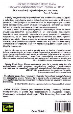 Komunikacja Pozawerbalna Znaczenie Mowy Ciała W Miejscu Pracy - Carol Kinsey Goman [KSIĄŻKA]