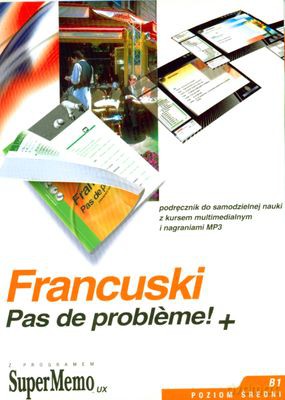 Francuski Bez Problemu + Poziom Średni B1 (twarda) [KSIĄŻKA]+[AUDIOBOOK] [CD-MP3]